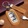 Custodia Copri Portachiavi Auto in Vera Pelle Supporto Portachiavi Adatta per Chrysler Pacifica Voyager Custodia Intelligente per Portachiavi Smart