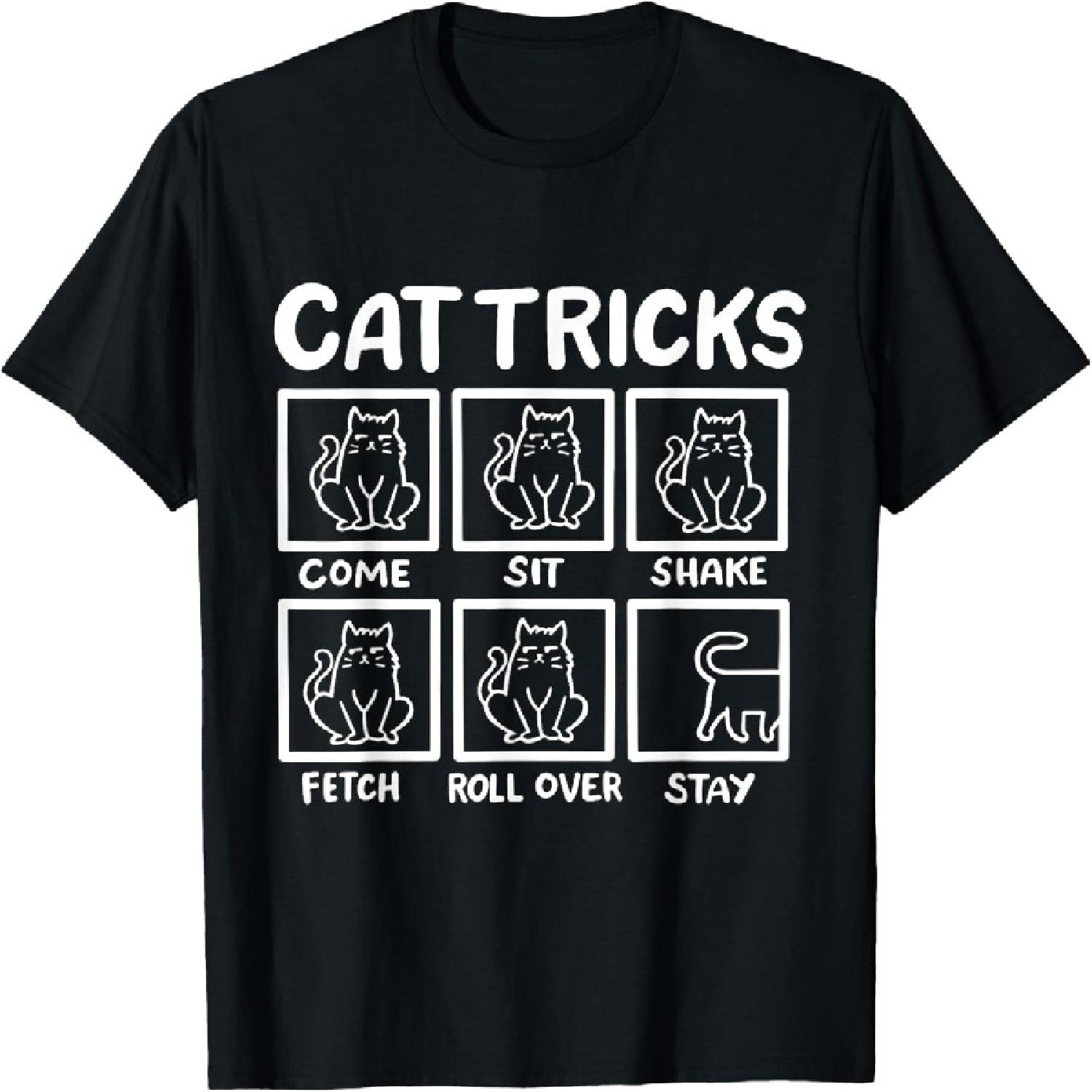 Cat Tricks Men Women Girls Kids T-Shirt S