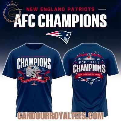 NE Patriot 2025-26 Campioni AFC Championship T-Shirt S-5XL