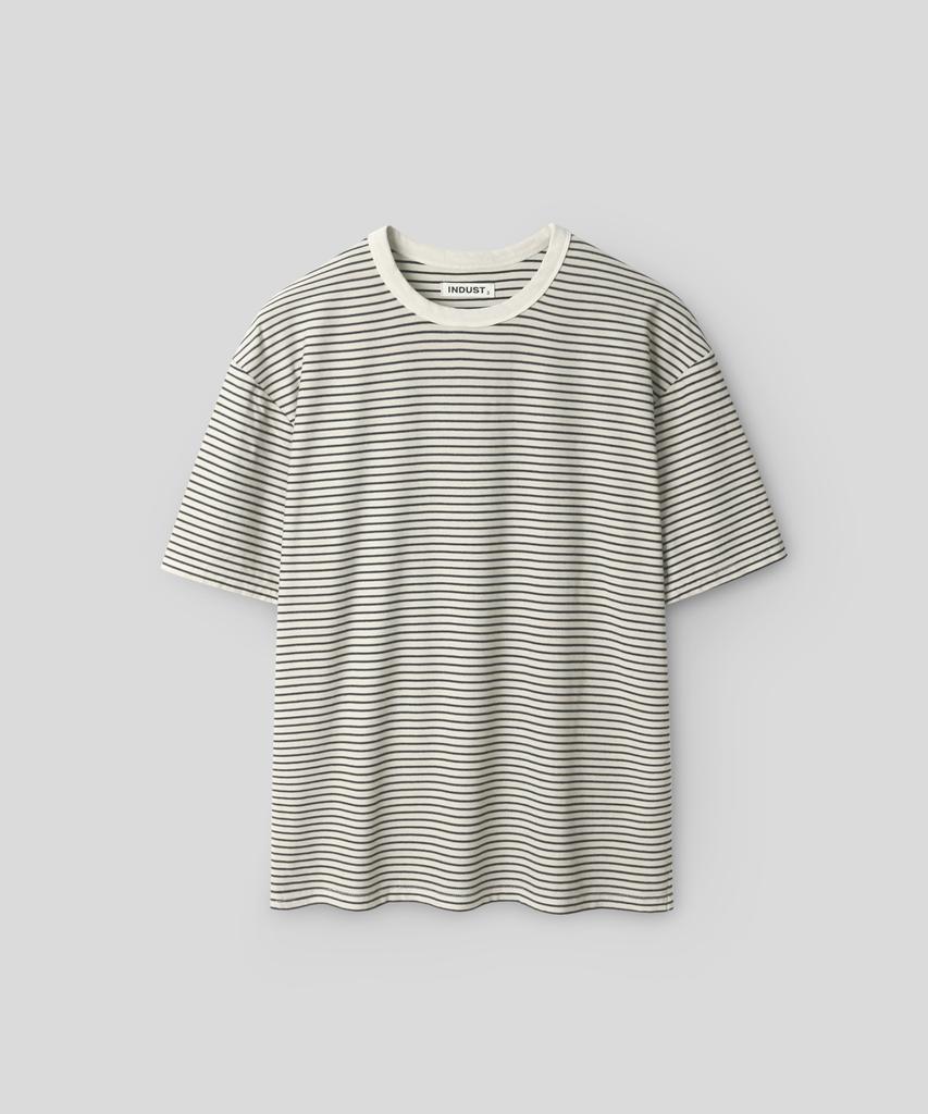 INDUST Pigment Washed Striped Short Sleeve T-Shirt_3 Colors
