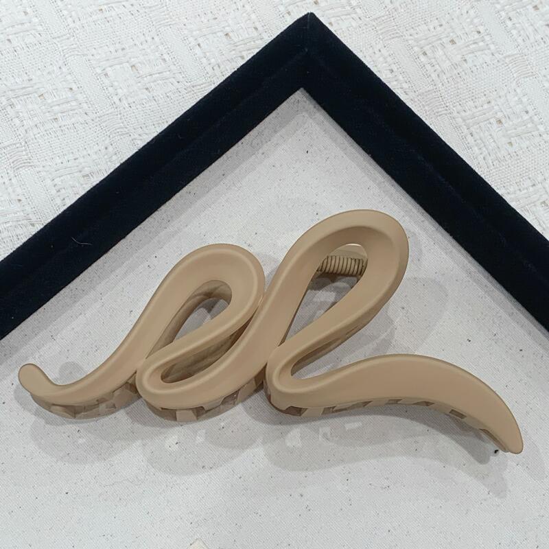 Pinces à Cheveux Vague Couleur Unie Mode pour Femmes Pince à Cheveux Dépolie Haute Qualité Accessoires Cheveux Quotidien Cadeau pour Filles