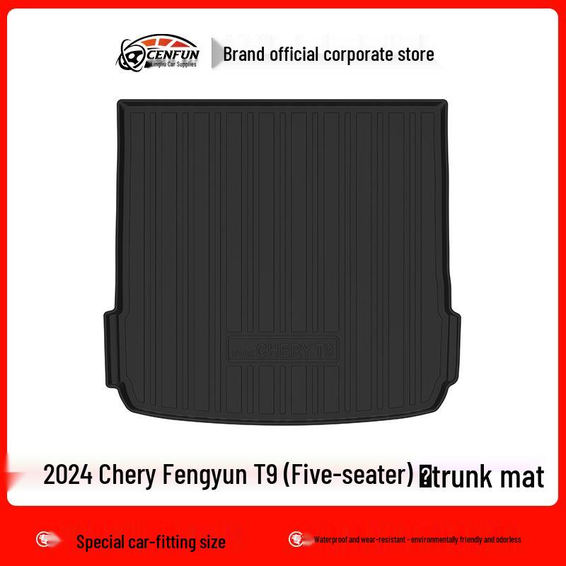 

Совместим с 2024 Chery Fengyun CHERV T9: Комплект экологичных напольных ковриков из ТПЭ и водонепроницаемого коврика для багажника None