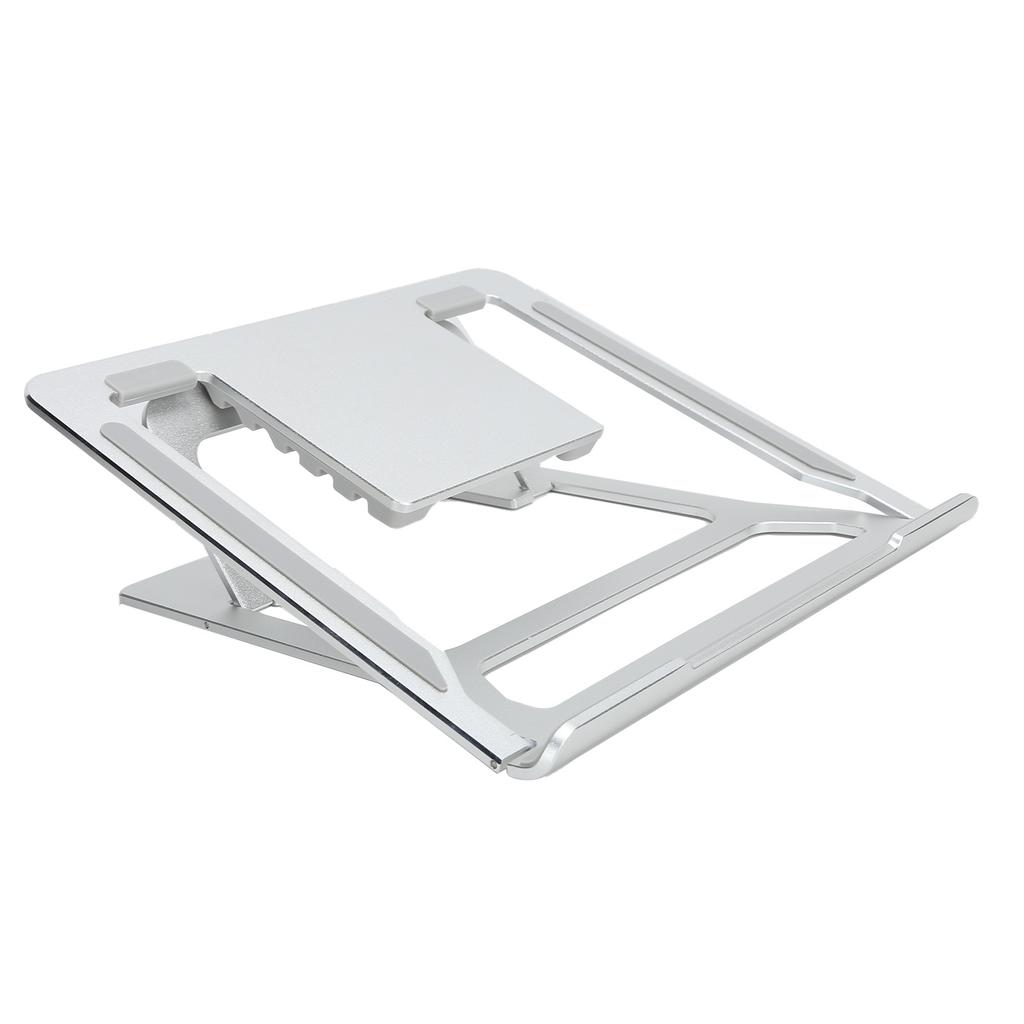 Notebook Stand Folding Portable Silver Aluminum Alloy C6 Laptop Bracket for 11‑17in Laptops