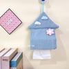 Cartoon Fabric Tissue Bag Hanging Tissue Box Cute High-value Household Tissue Storage Bag