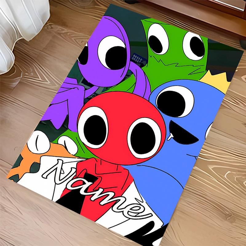 Custom personalization Rainbow Friends Print Area Rug - Soft, Washable Non-Slip Indoor Mat,Living Room,Home&Office Decorative Rug
