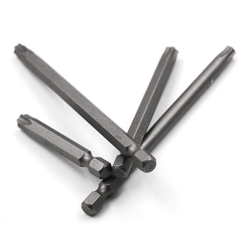 11/12 Pcs Tamper Proof Security Drill Magnetic Bit Set Screwdriver Flat Head 1/4" Hex Bits Driver