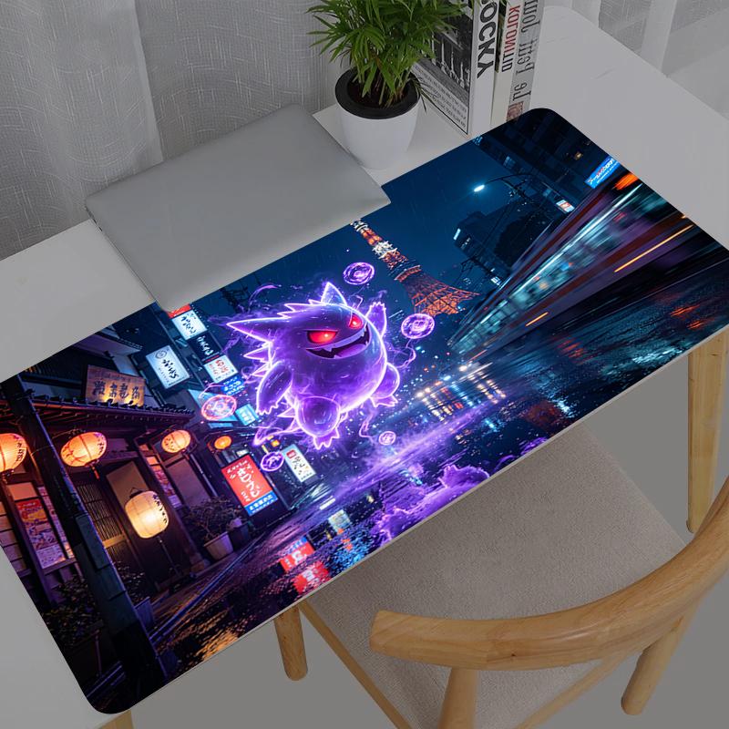 Mouse Pad Gamers Pokemon Pikachu Gengar Decoracion Gamer Desk Mat Mousepad XXL Gaming Accessories Varmilo Keyboard Carpet