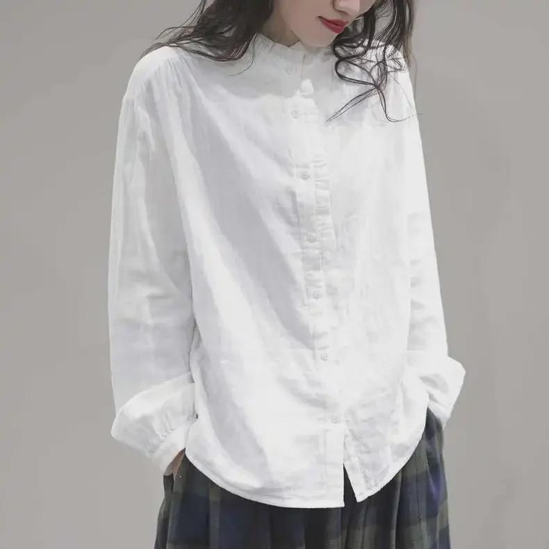 Women's Summer Lace Blouses – Elegant, Loose-Fit, Long-Sleeve Tops In Plus Sizes