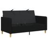 Storage Sofa in Black 152 x 78 x 87 cm Polyester