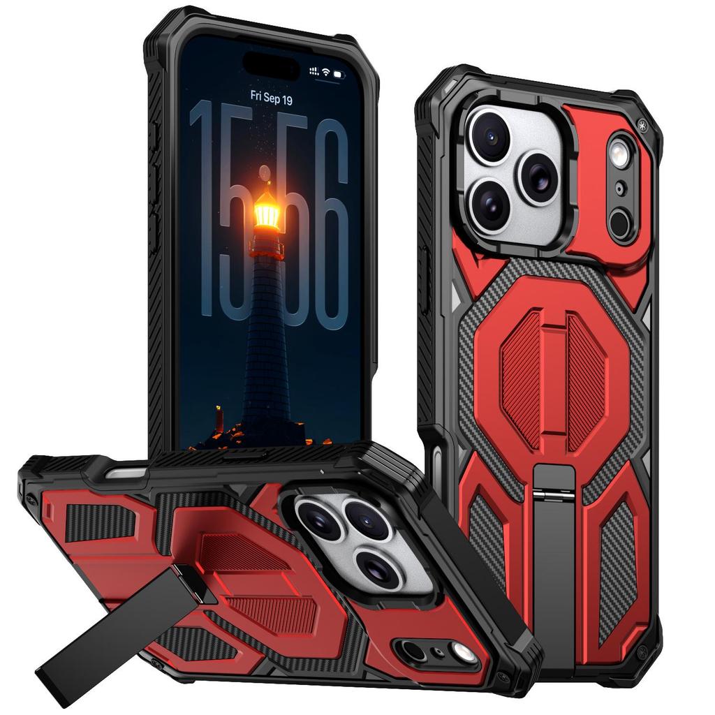 Military-Grade Drop-Proof Phone Case with Stand for Apple 17 Pro Max and 16 Pro Max