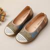 New Summer Cutout Ballet Flats Women's Genuine Leather Moccasins Slip On Shoes Low Vamp Loafers Woman Patchwork Shallow Flats