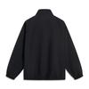 Li Ning Sports Lifestyle Series Casual Retro Color Block Zip Up Stand Collar Windbreaker Unisex Outerwear Black AFDVE97-1