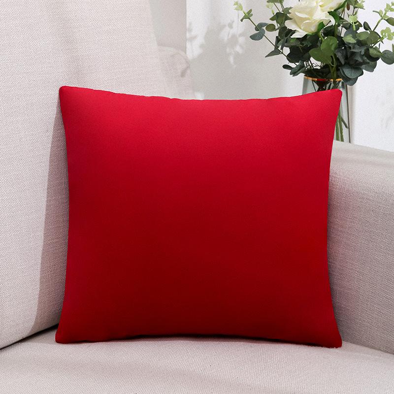 New Solid Color Nordic Velvet Pillow Sofa Office Living Room Simple Plush Cushion Bedroom Bedside Pillow
