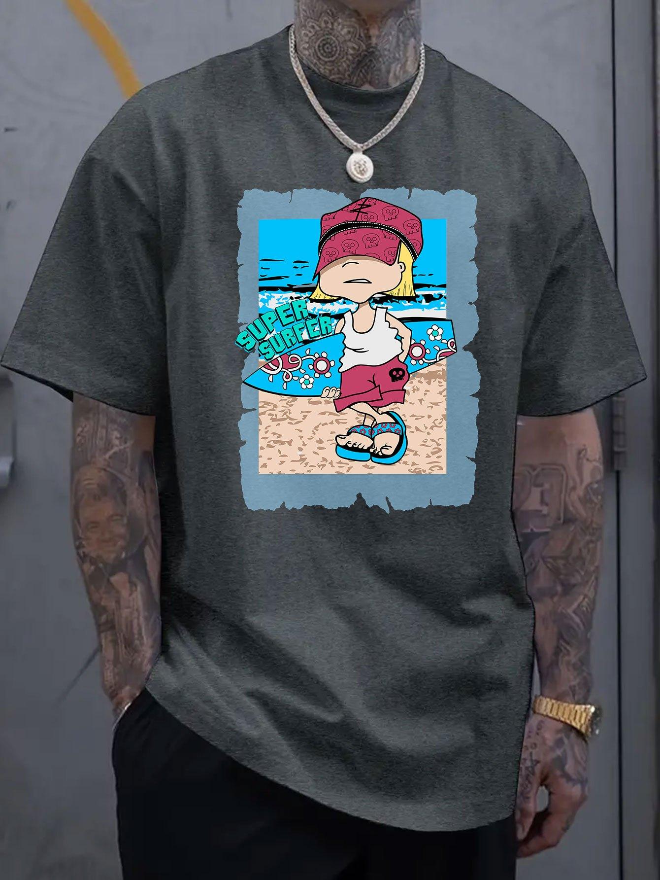 

Funny Cartoon Graphic Printed Short-sleeved Luxury Cotton T-shirt Summer Unisex Men Women Casual Loose Fashion Trendy Clothing 4XL