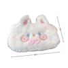 Kawaii Plush Rabbit Student Stationery Bag Portable Large Capacity Pen Case Cosmetics Storage Bag For School Office Accessories
