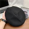 Elegant Korean Autumn Keep Warm Girls Women Caps Love Heart Leather Buckle Beret Painter Hat