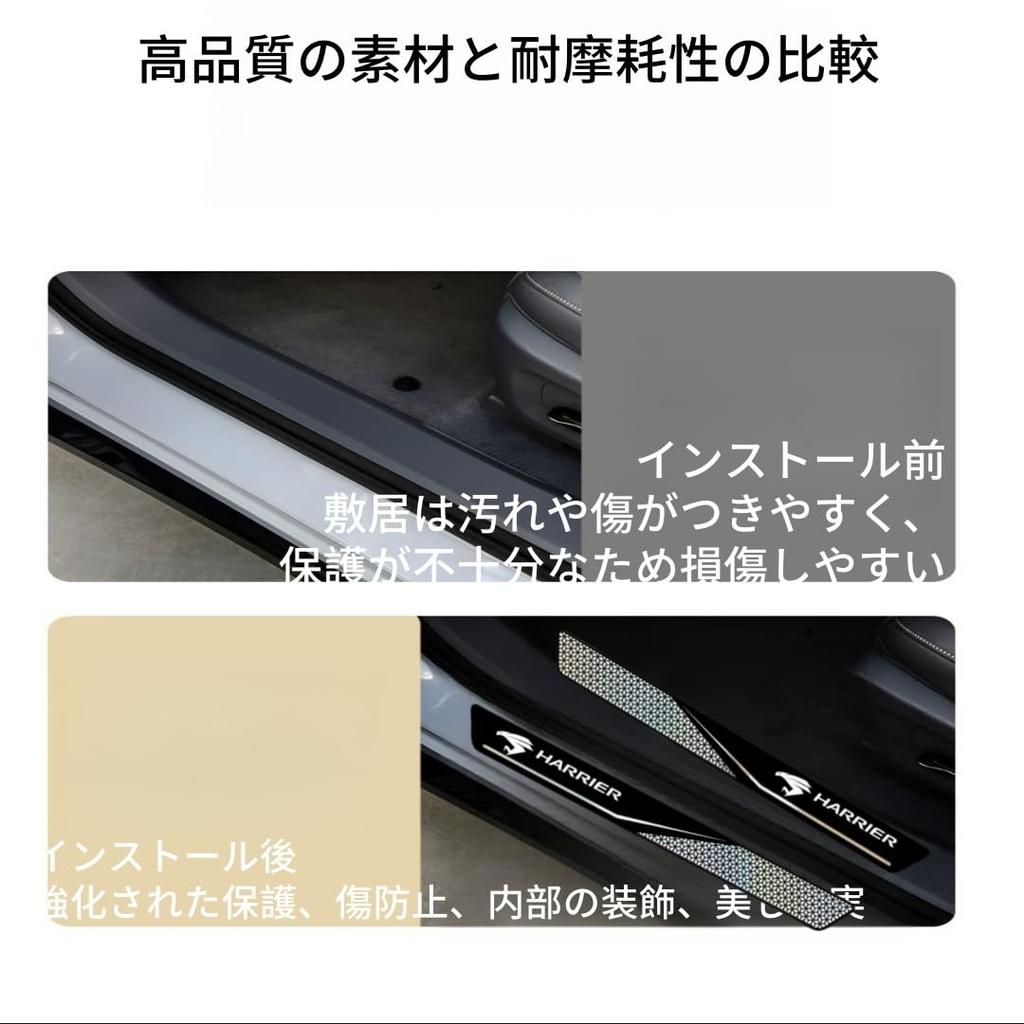 CHAOBA Jimny Car Side Pedal Car Door Guard Rail Universal Door Scratch and Dirt Easy Guard, Sticker, Trim, Resistant, Installation. (4-Pack) (Jimny)