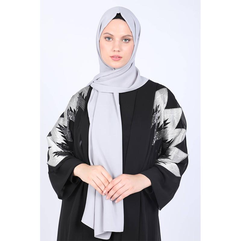 

Шаль Miray Jeddah Dark Silver 75x200 серебряный