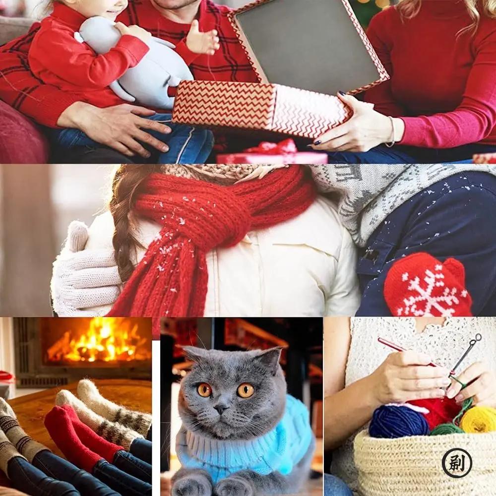 3pcs Crochet Hooks Plastics Handle Knitting Needles for Yarn DIY Craft Nice Gift Women Knitting Tools