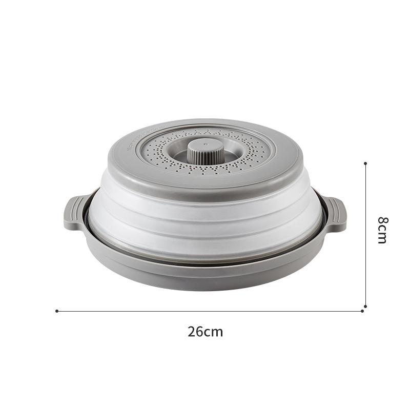 Collapsible Microwave Food Cover and Cushion BPA Free Heat Resistant Microwave Splatter Cover Multifuction Kitchen Gadget