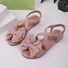 Outdoor Beach Casual Slippers Women Bow Flat Shoes Home Slides Women Sandals 2025 New Summer Lightweight Sandals Women