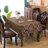 European Style Jacquard Table Cloth Thickened Rectangular Tablecloth Embroidered Tassels Dustproof Dining Table Cloth Cover