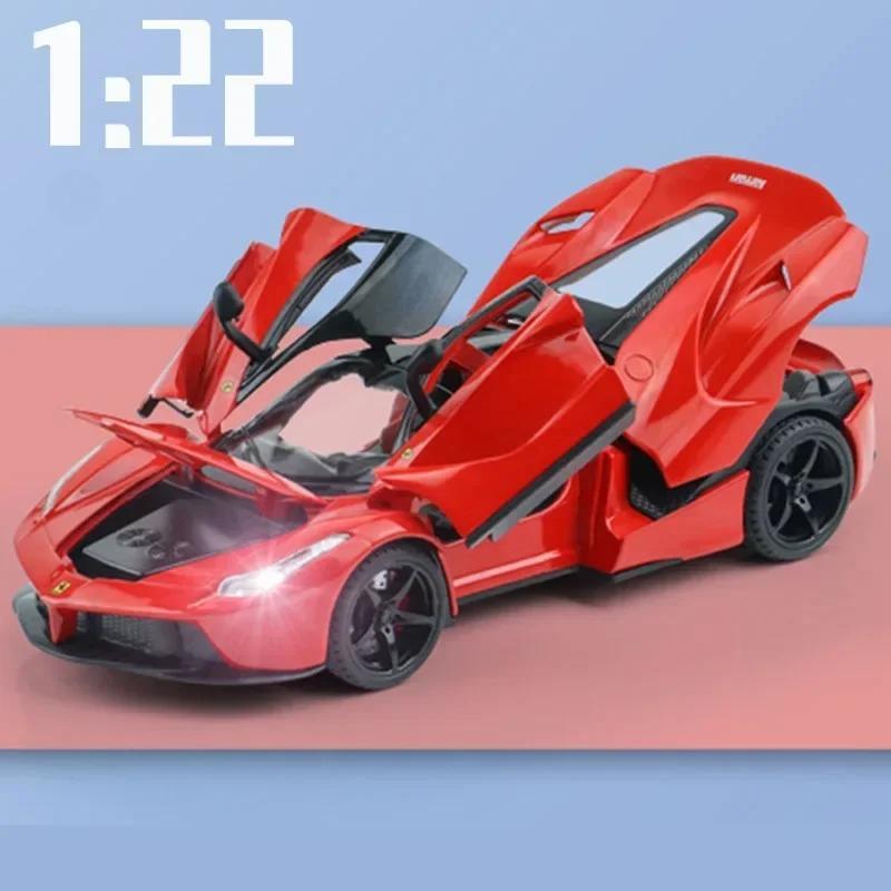 1:24  1:22 SF90XX Purosangue FVU SP3 Rafa FXXK Sport Car High Simulation Diecast Metal Alloy Model Car Sound Light Pull Back Toy