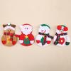 Christmas Cutlery Cover Santa Claus Knife and Fork Protective Cover Cloth Art Knife and Fork Set Decor for Xmas Dining Table