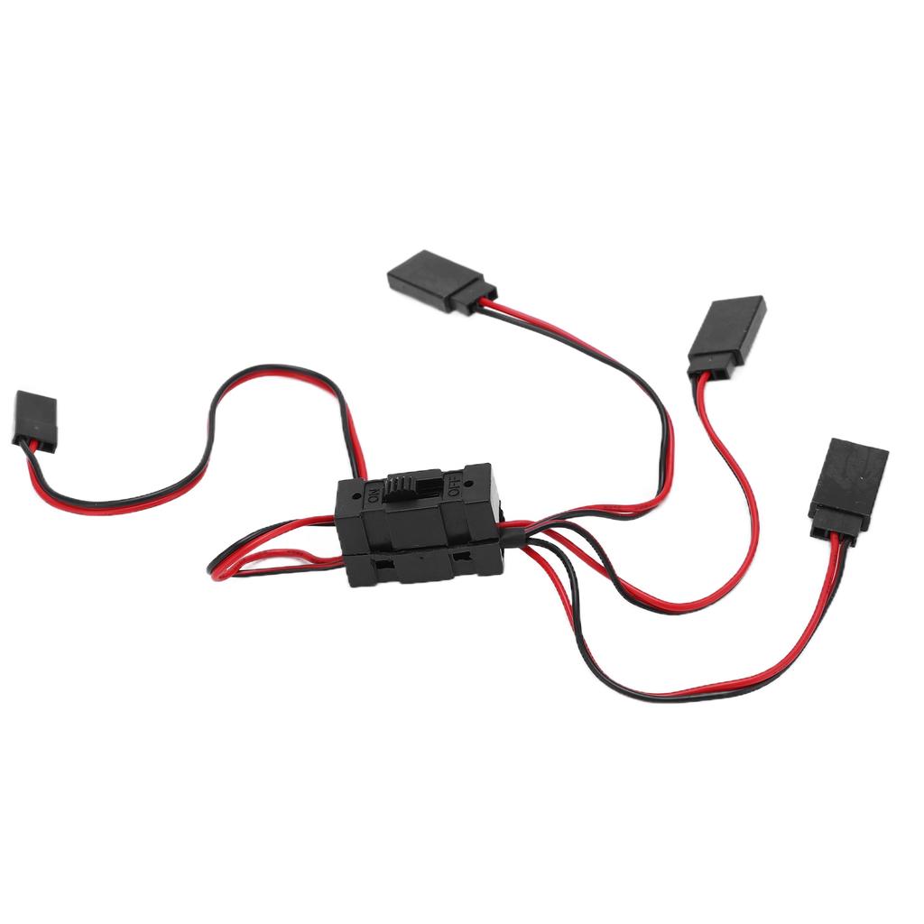 JR To JST Y Splitter Harness Parallel Wire 1 for 3 Y Cable with Switch for Remote Control Cars