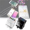 Colorful 4 Usb Phone Charger 3a Tablet Travel Charger Eu Plug Charging Head