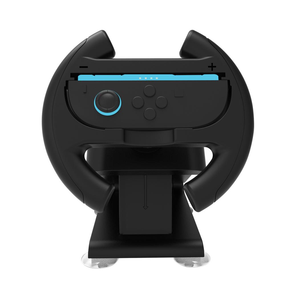 KJH-NS2-037 For Nintendo Switch/Switch 2 Racing Wheel Stand Joy-Con Holder Gaming Grip with Suction Cup Base