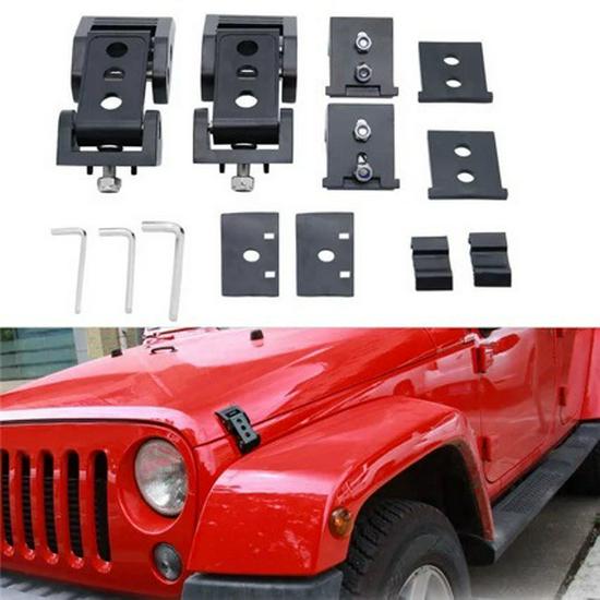 Wrangler & Gladiator Hood Lock Parts (2018-2025 JK JL JT Models)