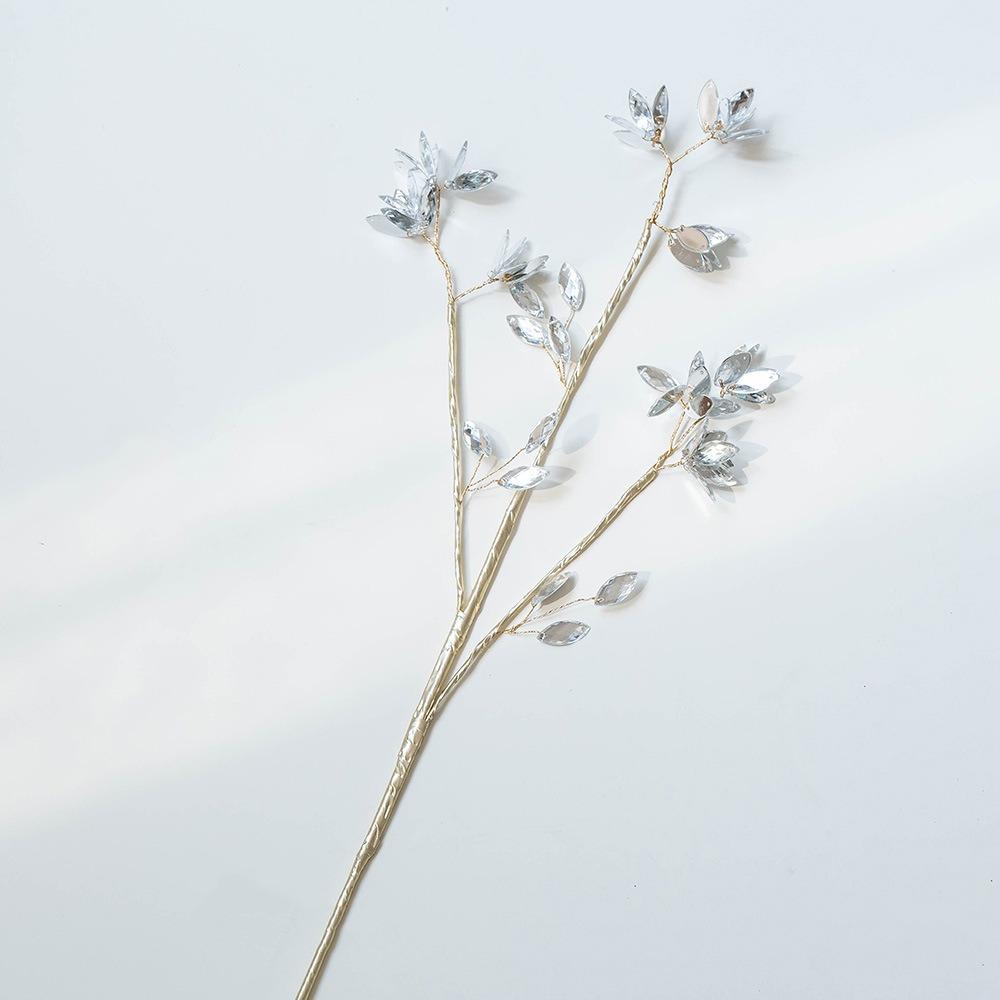 Transparent Simulated Christmas Crystal Stem Acrylic Christmas Tree Decorations  New Year Decor