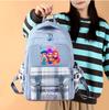 Anime K-Pop Printed Large Capacity Backpack for Teenger Student Girl Boy Schoolbag Bookbag Women Large Capacity Waterproof Travel Bag Kid Gift