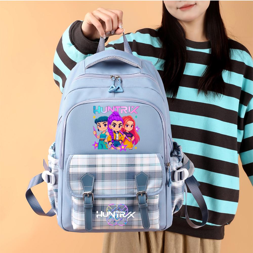 Anime K-Pop Printed Large Capacity Backpack for Teenger Student Girl Boy Schoolbag Bookbag Women Large Capacity Waterproof Travel Bag Kid Gift
