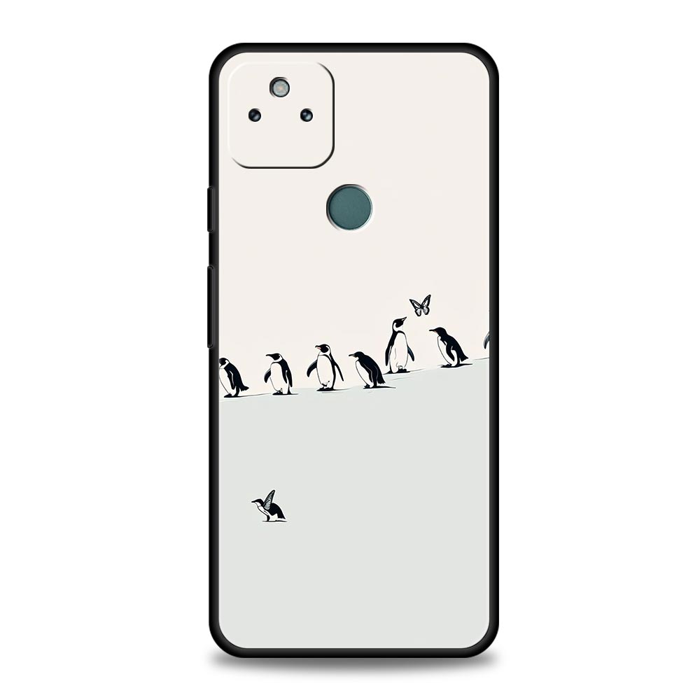 Luxury Pudgy Penguins Art Phone Case Cover for Google Pixel 10 9 8 7 6 9A 8A 7A 6A Pro Shockproof Soft TPU 9 Pro XL Shell Capas