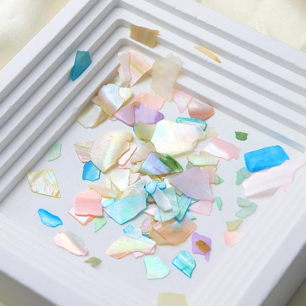 Friendly Rainbows Shell Nail Decoration 6 Multicolor Options Waterproof Manicure Embellishments For Home Salon DIY Enthusiasts