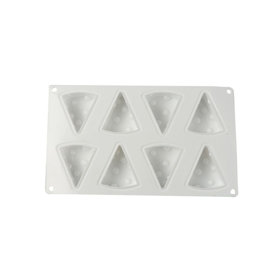 Heat Resistant Cheese Shape Silicone Mold 8 Cavity French Pastry Mold Creative Baking Mold Pudding