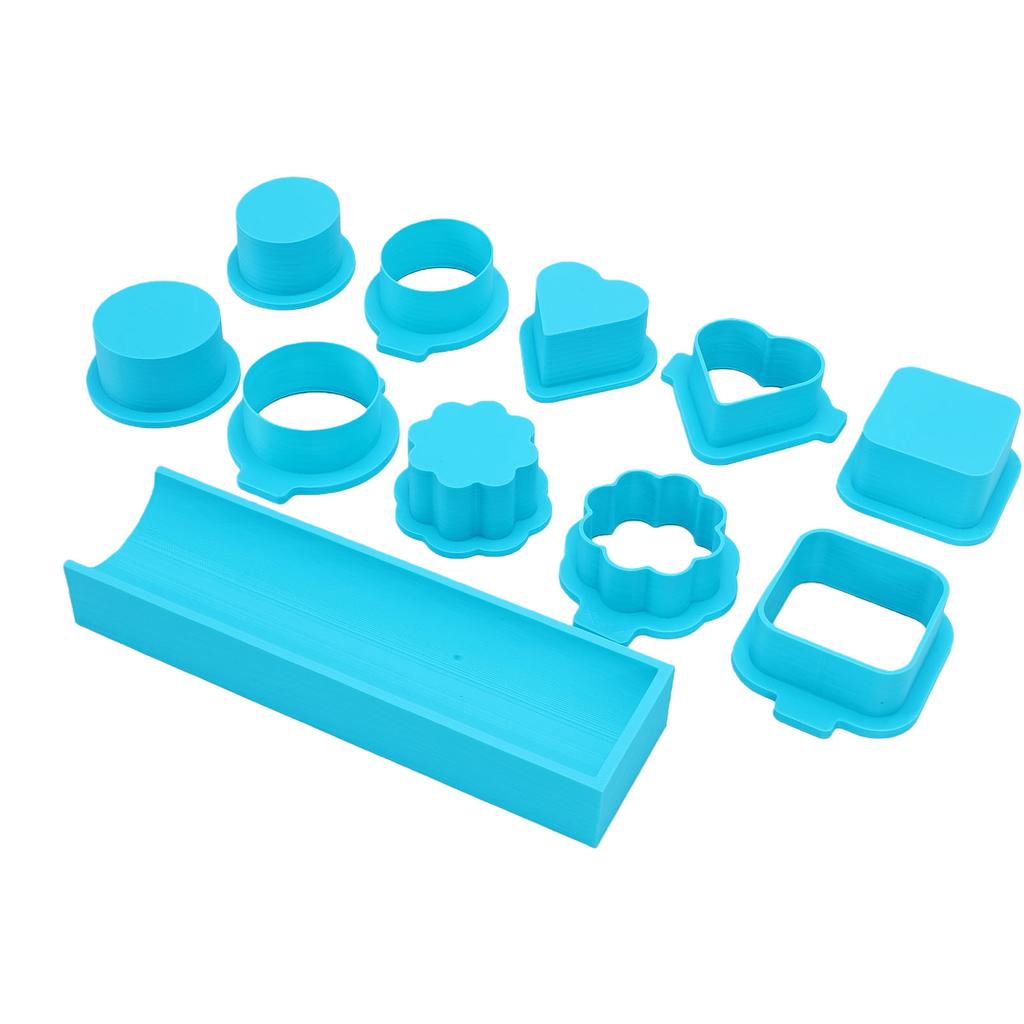 Heart Square Cloud Oval Round Cake Pop Cutter and Pusher with Tray for Home Baking Birthday Parties Wedding Desserts