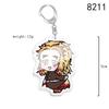 Demon Slayer Chibi Acrylic Keychain: Tanjiro, Nezuko, Giyu, Zenitsu Backpack Charm