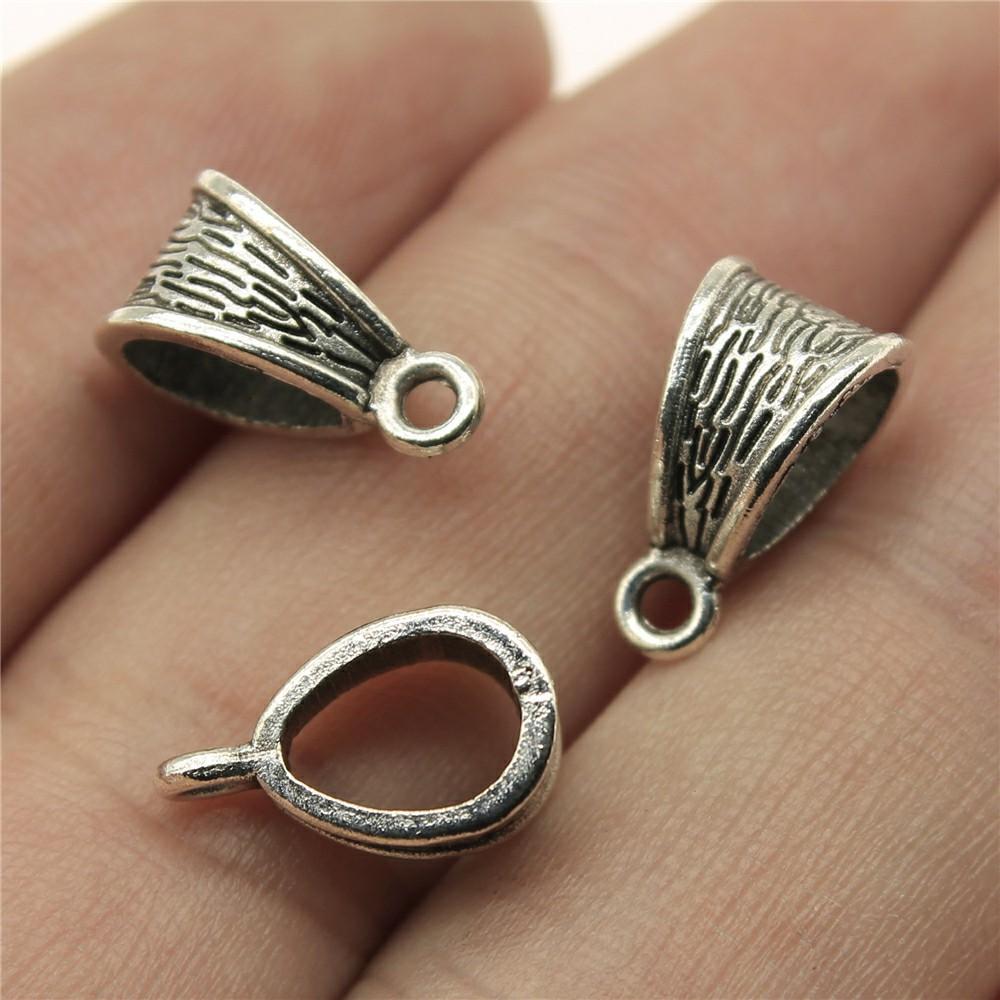 20pcs Triangle Hanging Buckle Beads Bails Connectors For DIY Jewelry Making Jewelry Findings Jewelry Accessories