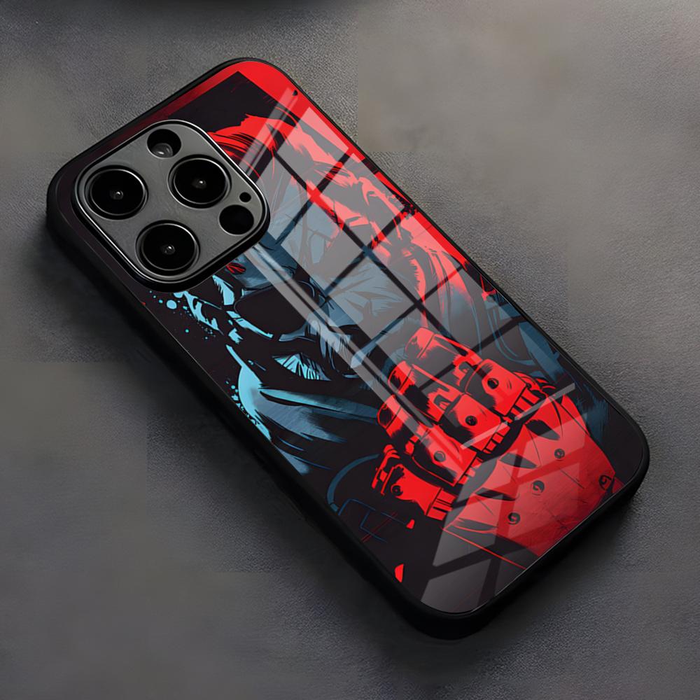 M-Metal G-Gear Solid Phone Case For IPhone 17 Pro Max 16 15 14 Pro Max 13 11 X Xs Xr 8 7Plus Glass Cover