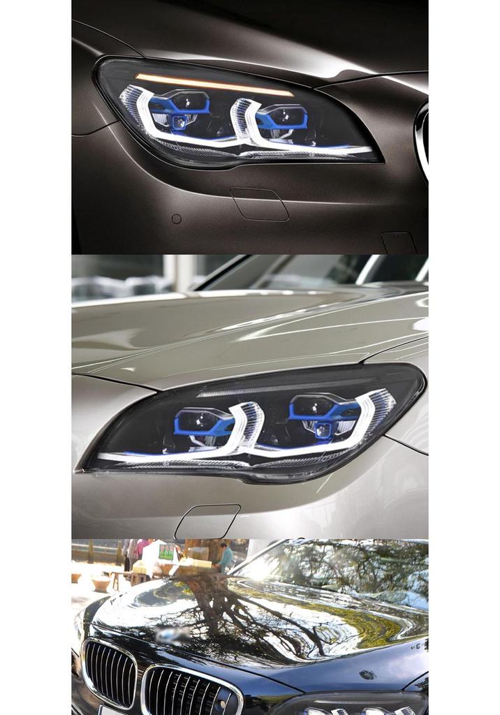 09-15 BMW 7 Series F02 Headlight Assembly with New LED Lens, DRLs & Turn Signals