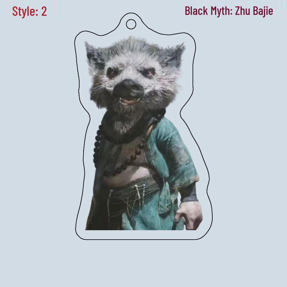 Black Myth Wukong Double-Sided Acrylic Keychain and Luggage Tag - Customizable with Images