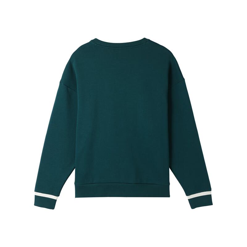 Puma Casual Letter Round Neck Pullover Long Sleeve Sweatshirt Women sweatshirt Green 686190-24