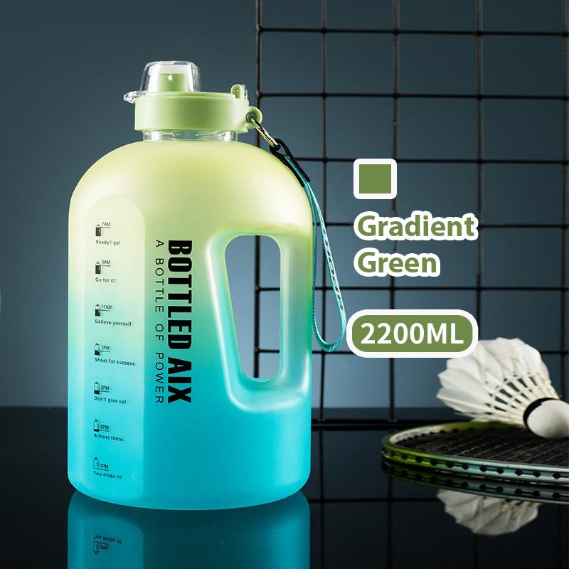 22L Sportovní láhev na vodu Prostorná 1galonová láhev na vodu s časovou stupnicí Plastová láhev bez BPA Pro venkovní aktivity Fitness pohár na vodu