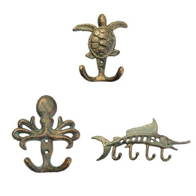 Practical Decorative Cast Iron Hook Set For Hanging Accessories Animal Themed Hanger Home Organization Tool