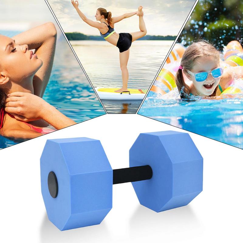 1 pair EVA Water Dumbbell Pool Exercise Floating Dumbbell Aquatic Exercise Dumbbells Water Sports Aerobic Fitness Equipment