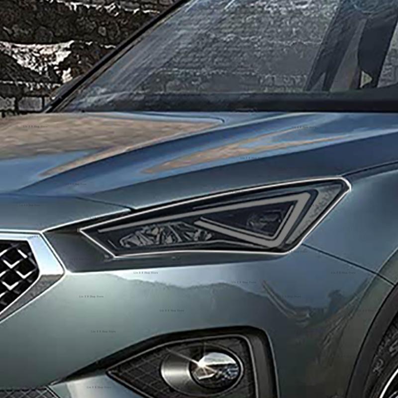 Für SEAT Tarraco 2018-2025 Auto Außen Scheinwerfer Kratzfest Frontleuchte Tönung TPU Schutzfolie Abdeckung Reparatur Zubehör