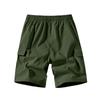Men's Summer Loose Outdoor Sports Multi-Pocket Cargo Shorts Casual Pants Quarter Pants